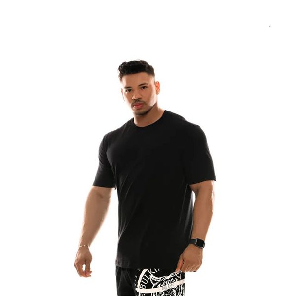 2021 new shorts sleeve tshirt bodybuilding o-neck quick dry t shirt sports workout t-shirt men casual clothing 18eb, White;black